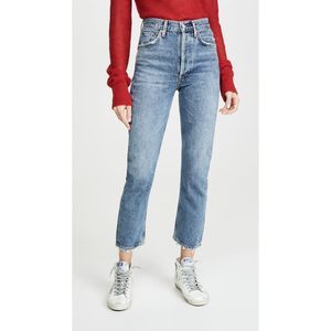 Riley High Rise Straight Crop Jeans